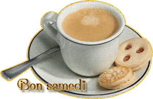 Gif animé Bon samedi café